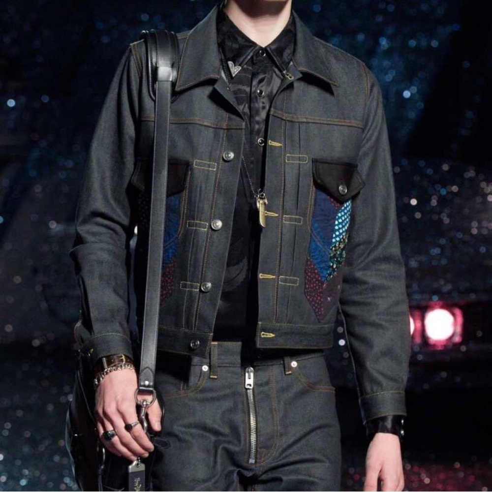 Coach 1941 Runway Patchwork Denim Jacket
